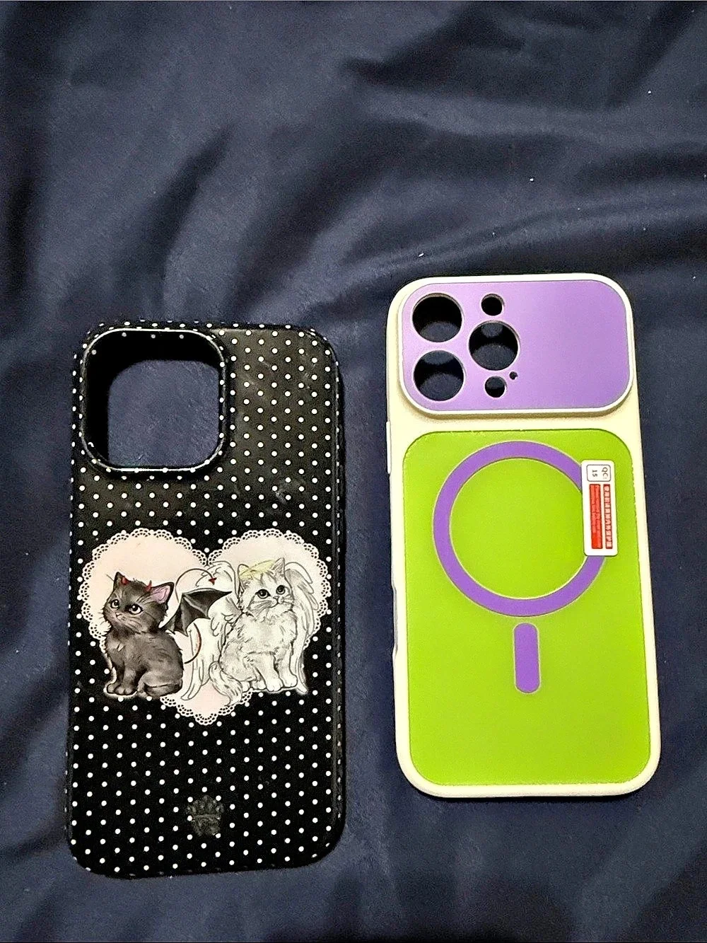 Velvet Caviar MagSafe iPhone Case Set Green & Purple NWT